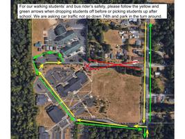 Student Pickup and Drop-off Map