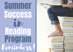 Summer Success Reading Program Reminders