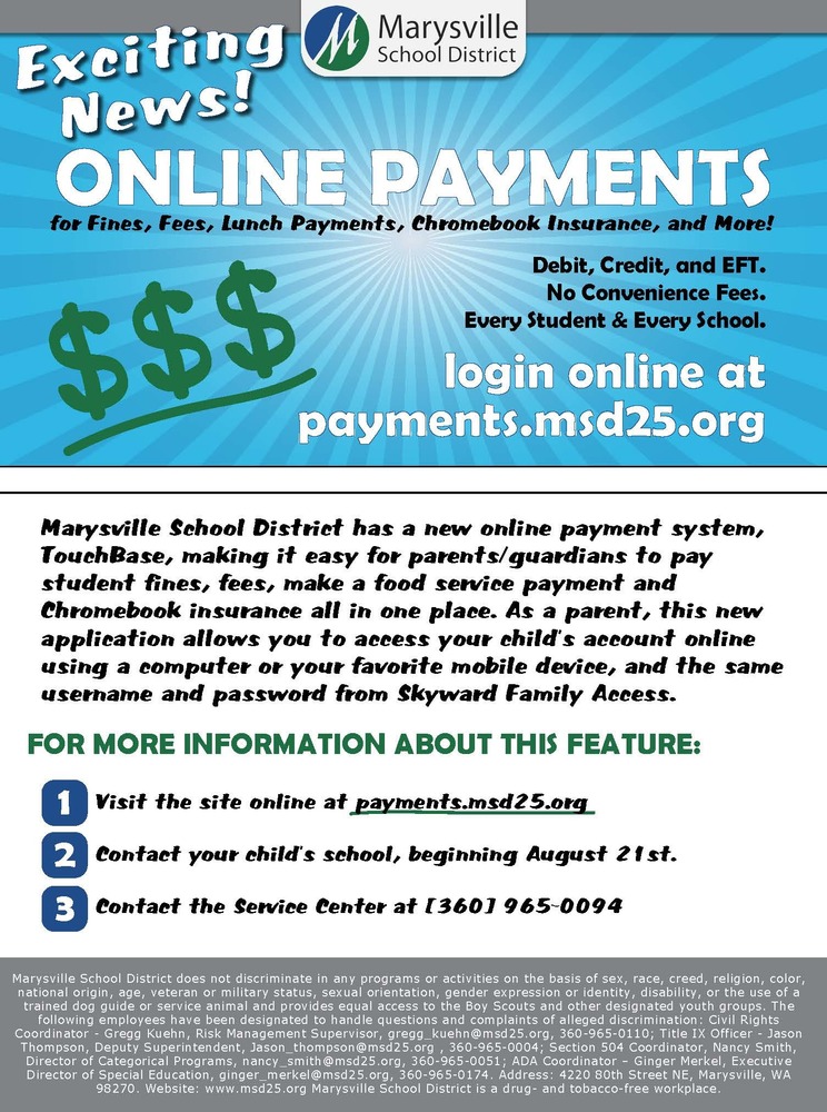 Online Payments at MPHS!