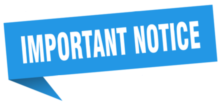 Important Notice
