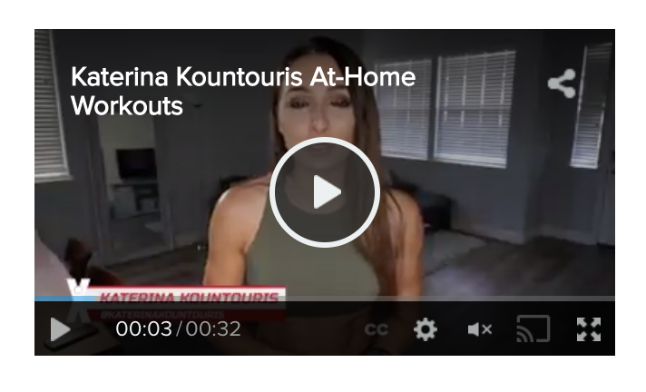 Katerina Kountouris at-home workouts: Watch the personal trainer introduce her first eight exercise videos you can watch at home.