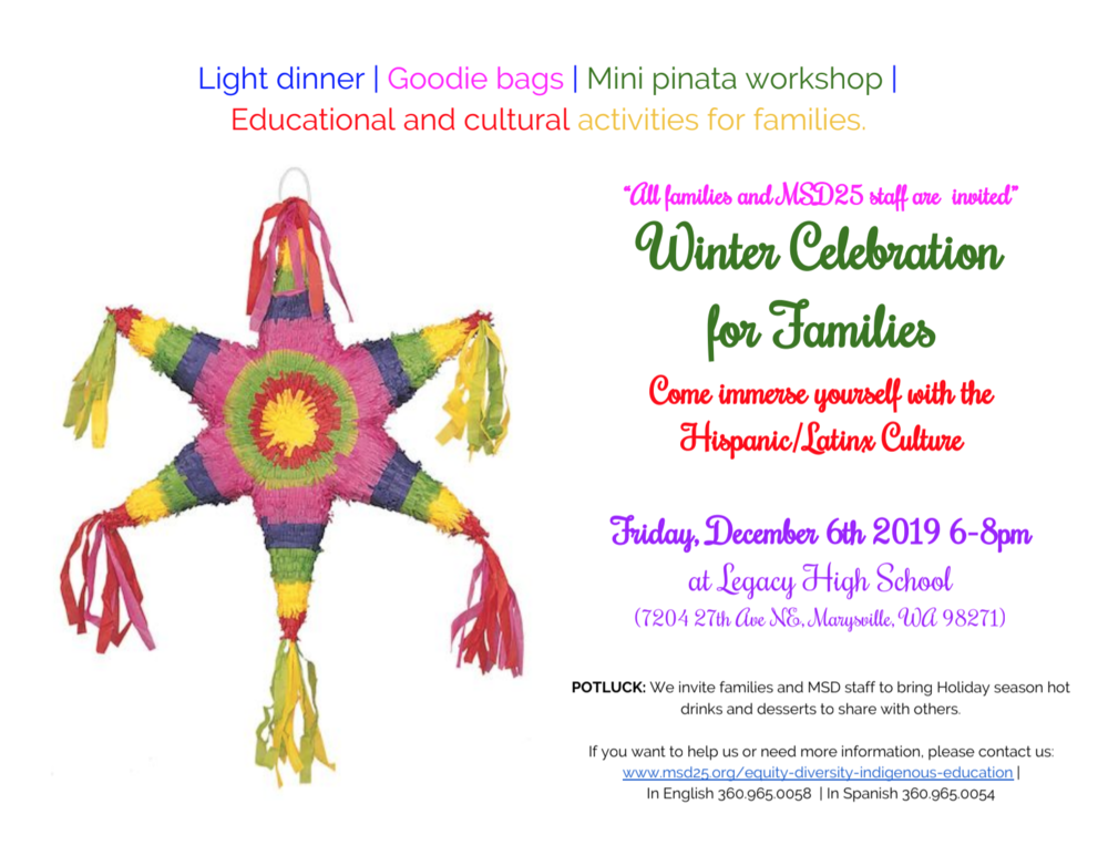 Winter Celebration for Families | Celebración de Invierno