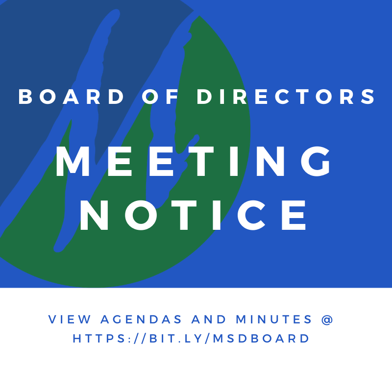 notice-of-board-of-directors-work-study-and-regular-session-meeting