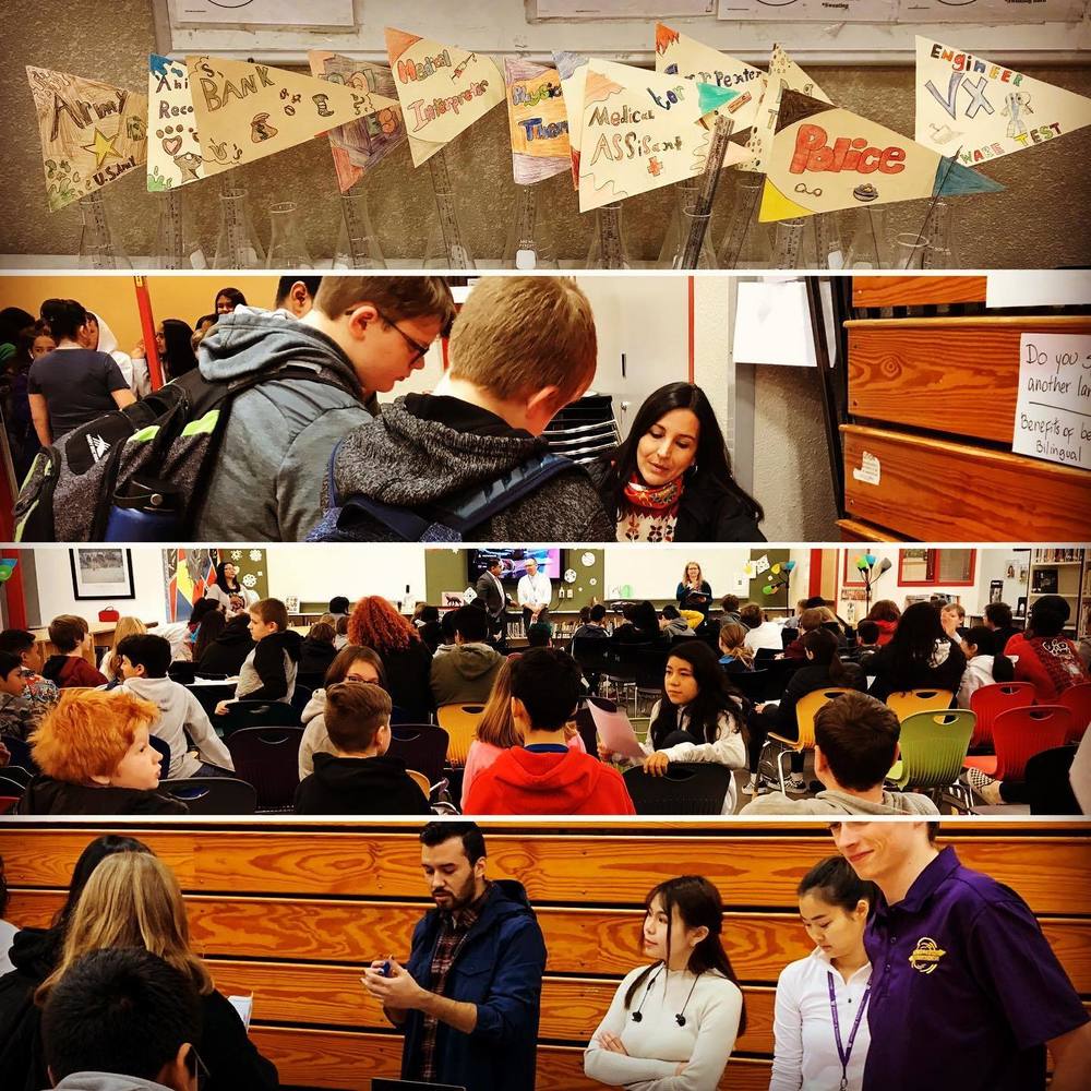 Cedarcrest Middle School Career Fair for 8thgrade students