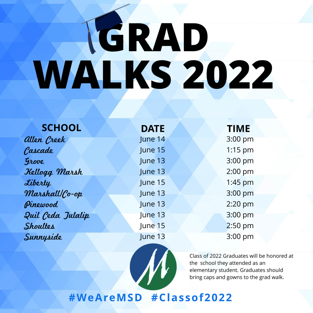 Grad Walks at Elementary Schools for 2022 Graduates | Pinewood Elementary