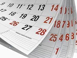 Calendar: Update and Information