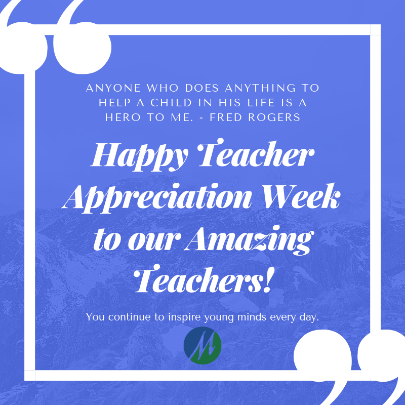 Teacher Appreciation Week May 6 10 2019 Heritage High School