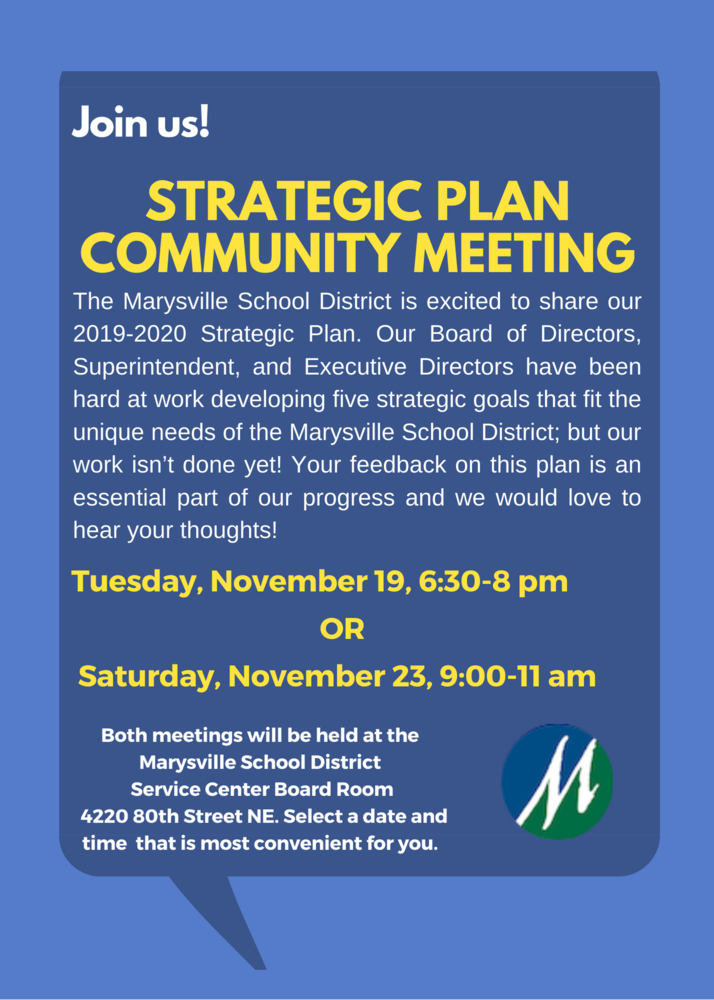 Join us! Strategic Plan Community Meetings