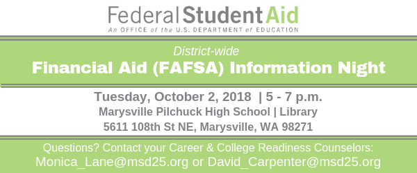 District wide Financial Aid (FAFSA) Information Night
