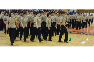 Veterans appreciate what NJROTC does to honor them at MP's Military inspection