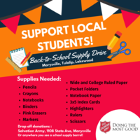 School Supply Drive Information and Sign Up