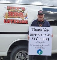 Thank you, Jeff's Texas Style BBQ!
