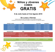 Niños y Jóvenes COMEN GRATIS