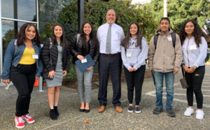 Superintendent Jason Thompson met with a group of Hispanic students