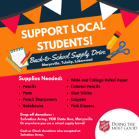 School Supply Drive Information and Sign Up