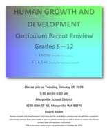 Human Growth and Development Curriculum Parent Preview for Grades 5 - 12