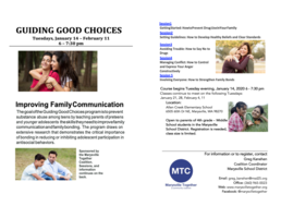 GUIDING GOOD CHOICES: Improving Family Communication