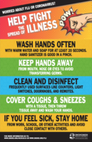 To help Prevent the Spread of Viruses Including, Cold, Flu, and COVID-19: