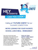 Calling all “FUTURE CHEFS” for our CULINARY COMPETITION